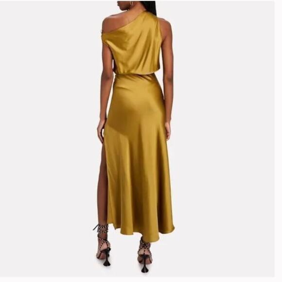 The Sei Sz 4 Off-The-Shoulder Silk Maxi Dress - Picture 3 of 11